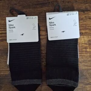 Nike Spark Black Lightweight Running Socks